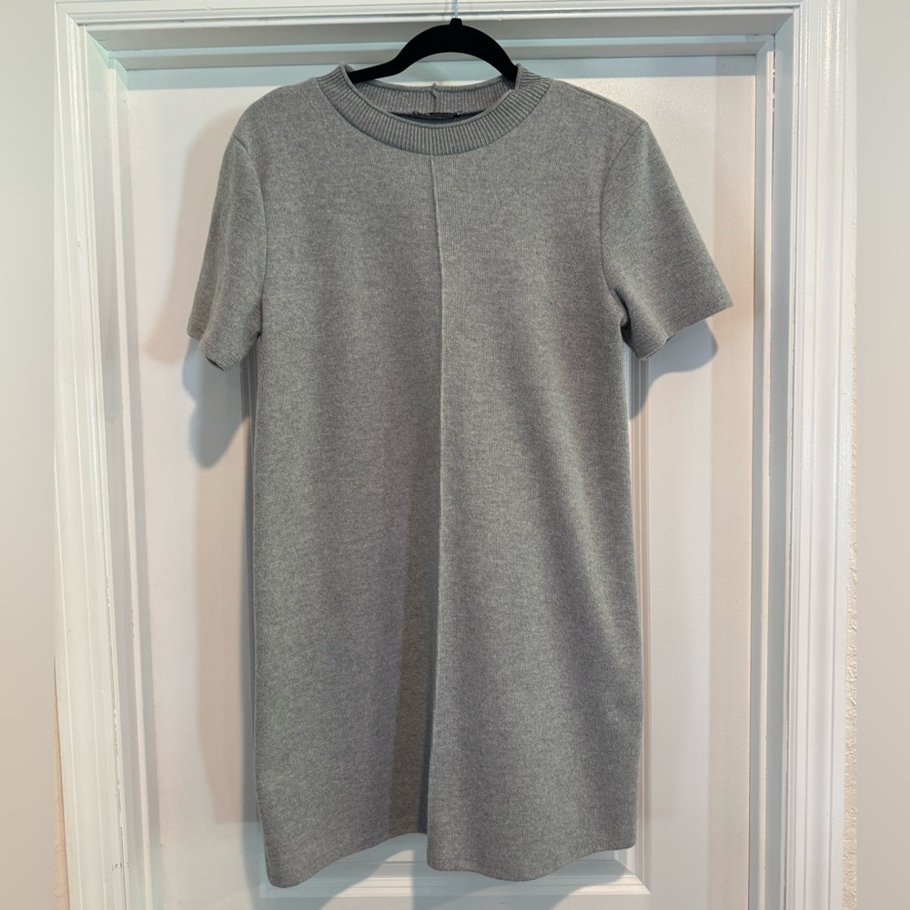 Zara Mock Neck Sweater Mini Dress